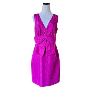 Kate Spade hot pink sleeveless silk dress . size 10